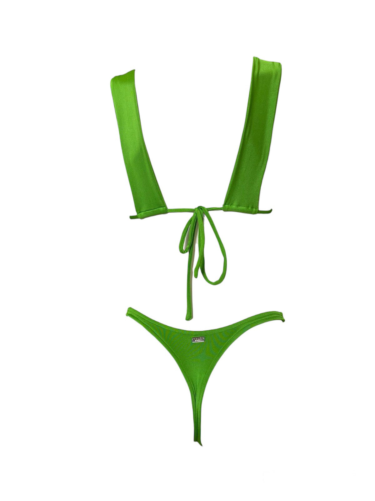 Eva Ruffled Top - Gecko Green