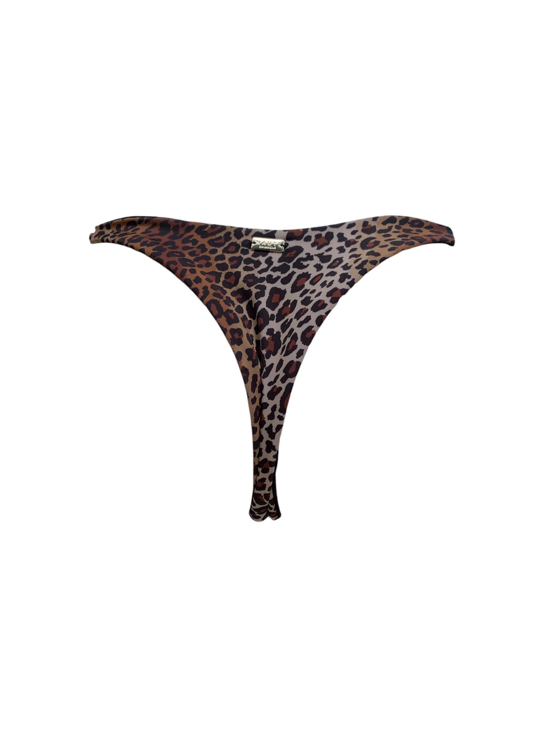 Zamba Tie Side Bikini Bottom - Cheetah