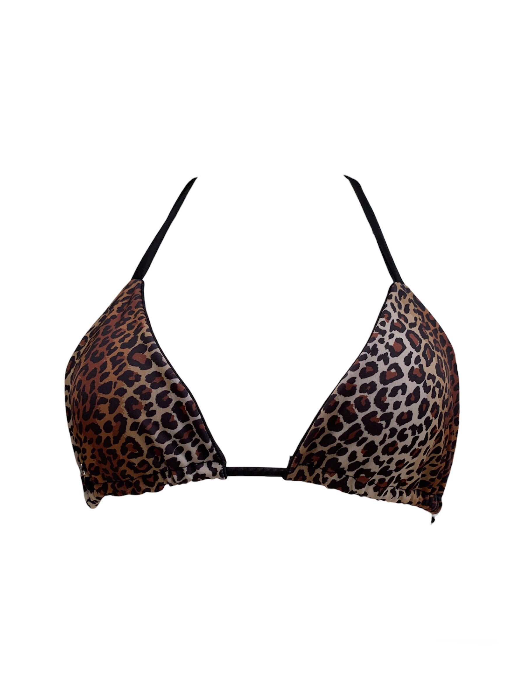 Zamba Triangle Bikini Top -  Cheetah